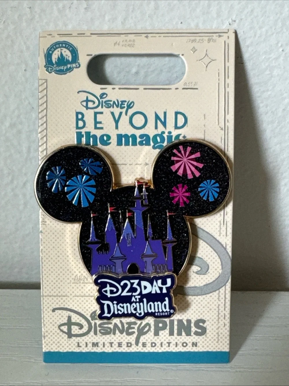 Disney Purple & Black Castle Mickey D23 Day Pin
